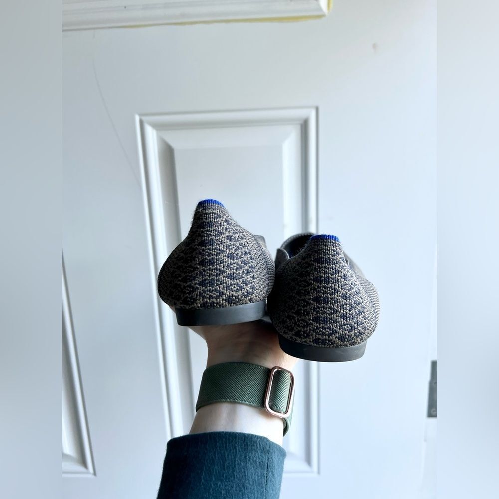 Rothy’s The Point Flats RARE Walnut Python Print - Picture 6 of 9